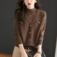 Áo Len Cổ Lọ Nửa Thân Giả Hai Mảnh Cho Nữ Mùa Thu Đông AL106