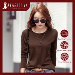 Áo Thun Cotton Dài Tay Khí Chất Nữ SM94