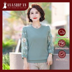 Áo Thun Mỏng Thu Đông Cho Nữ Trung Niên SM113