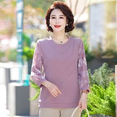 Áo Thun Mỏng Thu Đông Cho Nữ Trung Niên SM113