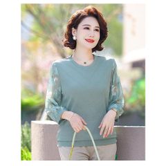Áo Thun Mỏng Thu Đông Cho Nữ Trung Niên SM113