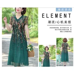 Đầm Trung Niên Che Bụng Dự Tiệc Sang Chảnh VH68