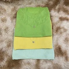 Áo Len Lụa Mỏng Ngắn Tay Phối Ren Mùa Xuân Hè AL96