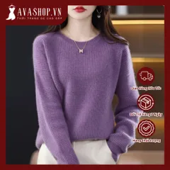 Áo Len Dệt Kim Mỏng Dáng Rộng Cá Tính AL80