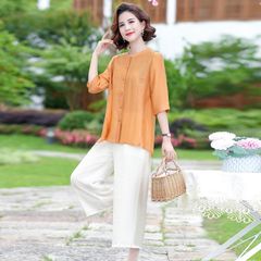 Áo Sơ Mi Mùa Hè Mềm Mát Lịch Sự Cho Mẹ SM84