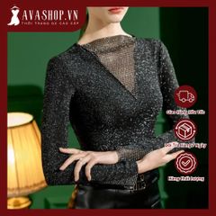 ( THANH LÝ) Áo Thun Lưới Lụa Mùa Xuân Phong Cách Châu Âu SM66