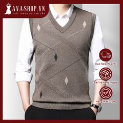 Áo Ghi Lê Len Nam Cổ V Màu Trơn Phong Cách Hàn Quốc AL41