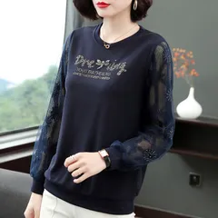 Áo Thun Ren Mùa Xuân Sành Điệu Cho Mẹ SM111