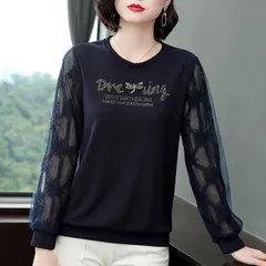 Áo Thun Ren Mùa Xuân Sành Điệu Cho Mẹ SM111