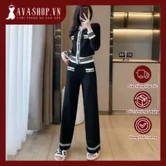 Bộ Đồ Dệt Kim Hai Mảnh Cá Tính Thời Trang AB50