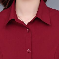 (THANH LÝ) Áo Sơ Mi Cotton Trung Niên Mềm Đẹp Cho Mẹ Béo SM16