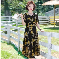 Đầm Hoa Mềm Mát Thời Trang Cho Mẹ VH81