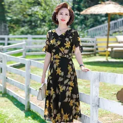 Đầm Hoa Mềm Mát Thời Trang Cho Mẹ VH81