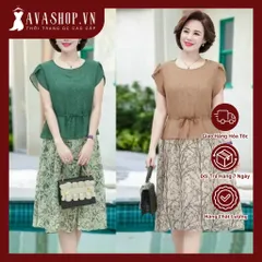 Đầm Trung Niên Hai Mảnh Cho Mẹ VH13