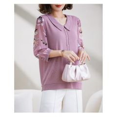 Áo Thun Nữ Trung niên Dài Tay SM31