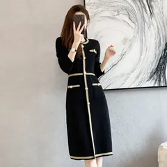 Đầm Len Che Bụng Tôn Dáng Phong Cách Hàn Quốc Cho Nữ VH16