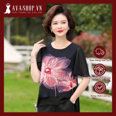 Áo Thun Voan Hè Sang Trọng Mềm Mát Cho Mẹ SM21