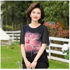 Áo Thun Voan Hè Sang Trọng Mềm Mát Cho Mẹ SM21