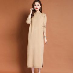 Đầm Len Dáng Dài Cổ Lọ Basic Thanh Lịch VH69