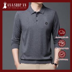 Áo Len Dệt Kim Nam Dài Tay Màu Trơn Phong Cách Giản Dị Thanh Lịch AL38