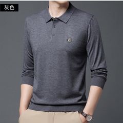 Áo Len Dệt Kim Nam Dài Tay Màu Trơn Phong Cách Giản Dị Thanh Lịch AL38