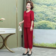 Bộ Đồ Trung Niên Thời Trang Dạo Phố Thanh Lịch AB02