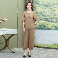 Bộ Đồ Trung Niên Thời Trang Dạo Phố Thanh Lịch AB02
