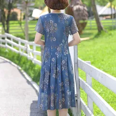 Đầm Hoa Trung Niên Lịch Sự VH28