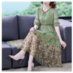 Đầm Hè Trung Niên Khí Chất Sang Trọng VH51