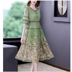 Đầm Hè Trung Niên Khí Chất Sang Trọng VH51