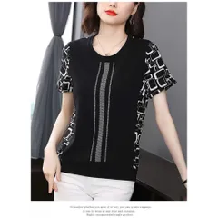 Áo Thun Xuân Hè Sang Trọng Che Bụng Cho Mẹ Béo SM02
