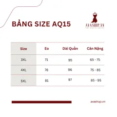 Quần Cạp Cao Thời Trang Co Giãn Cho Mẹ Béo AQ15 - Hàng Quảng Châu Cao Cấp