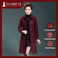Áo Khoác Dạ Trung Niên Dáng Dài Thời Trang AD72