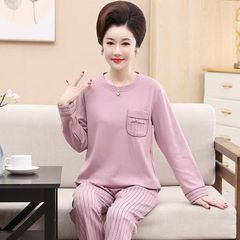 Bộ Đồ Ngủ Ngắn Tay Bằng Cotton Cho Mẹ AB03