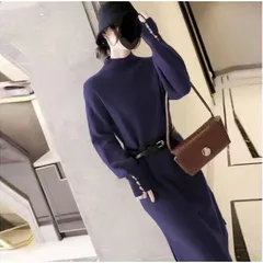 Set Đầm Len Dệt Kim Phối Áo + Chân Váy Midi Đuôi Cá Thời Trang AL112