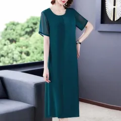 Đầm Lụa Trung Niên Cách Tân Sang Trọng VH53