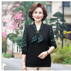 Áo Thun Kiểu Nữ Trung Niên Dài Tay Sang Trọng SM56