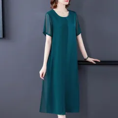 Đầm Lụa Trung Niên Cách Tân Sang Trọng VH53