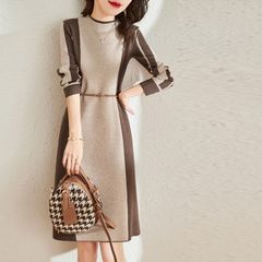 Đầm Len Công Sở Thắt Eo Thanh Lịch AL90