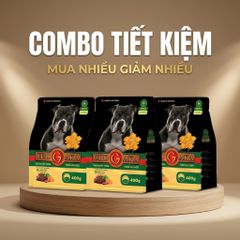 Combo 3 Túi Chogaka ADULT - Vị Bò & Rau Củ 25% đạm