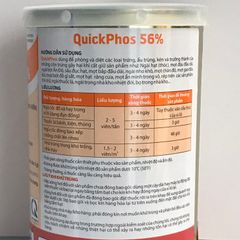 Thuốc xông mọt nông sản QUICKPHOS 56% tiêu diệt mọt gạo, lúa, thóc xuất xứ Ấn Độ lon 16 tuýp 20 viên