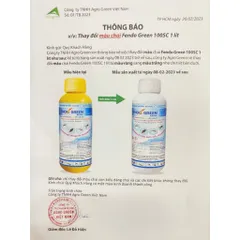 Thuốc diệt rệp giường FENDO GREEN 100 SC phụ gia từ vương quốc Bỉ xuất xứ Việt Nam chai 1 lít