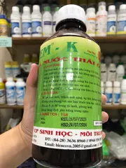 Thuốc xử lí mùi hôi, nước thải GEM K, chuyên xử lí cống rãnh gia đình, chuồng trại, xuất xứ Việt Nam, chai 1 lít 769385