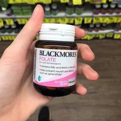 Viên uống Bổ Sung Acid Folic [Vitamin B9] Blackmores Folate 500 mcg 90 viên - Hỗ Trợ Sức Khoẻ Sinh Sản cho Phụ Nữ Mang Thai - S/P Chuẩn Úc