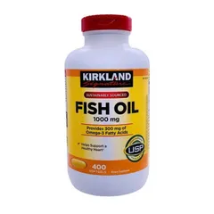 Viên Dầu Cá Omega 3 Kirkland Signature 1000mg 400 Viên Mỹ
