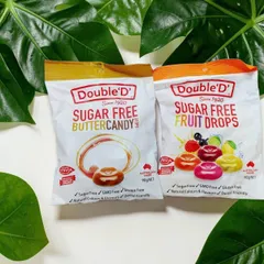 DOUBLE'D Candy 90g Kẹo Dẻo Không Đường Đóng Gói Từng Viên