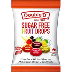 DOUBLE'D Candy 90g Kẹo Dẻo Không Đường Đóng Gói Từng Viên