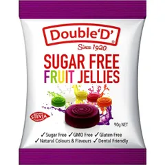 DOUBLE'D Candy 90g Kẹo Dẻo Không Đường Đóng Gói Từng Viên