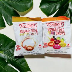 Kẹo DOUBLE'D Sugar Free 90g Vị Bơ Trái Cây Thơm Mềm