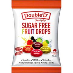 DOUBLE'D Gluten Free Candy 90g Kẹo Không Gluten Vị Bơ Trái Cây